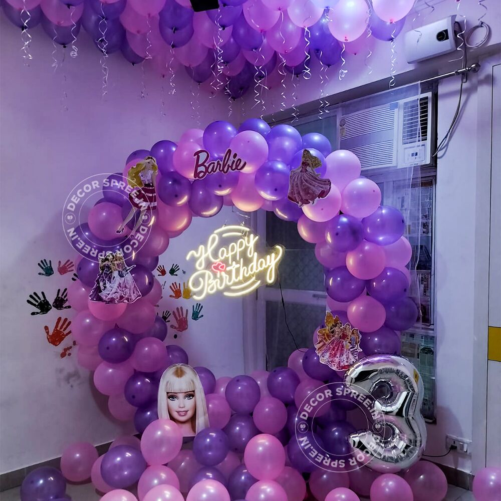 Birthday barbie hot sale theme